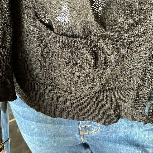 Cable and Gauge light summer sweater - Picture 2 of 5